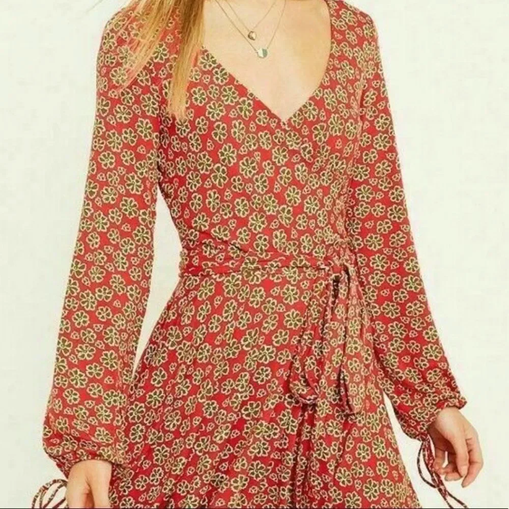 NWT Free People Pradera Wrap Mini Dress - Picture 7 of 7